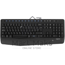 Комплект клавиатура+мышь Logitech MK345 беспроводной, USB, 1000 DPI, чёрный/серый