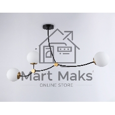 Светитльник Ambrella Light TR2568/3 BK/SB черный/бронза E27/3 max 60W 1130*150*540