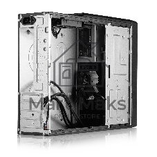 Корпус Foxline FL-418-SFX400-U32C, Slim-Desktop, чёрный