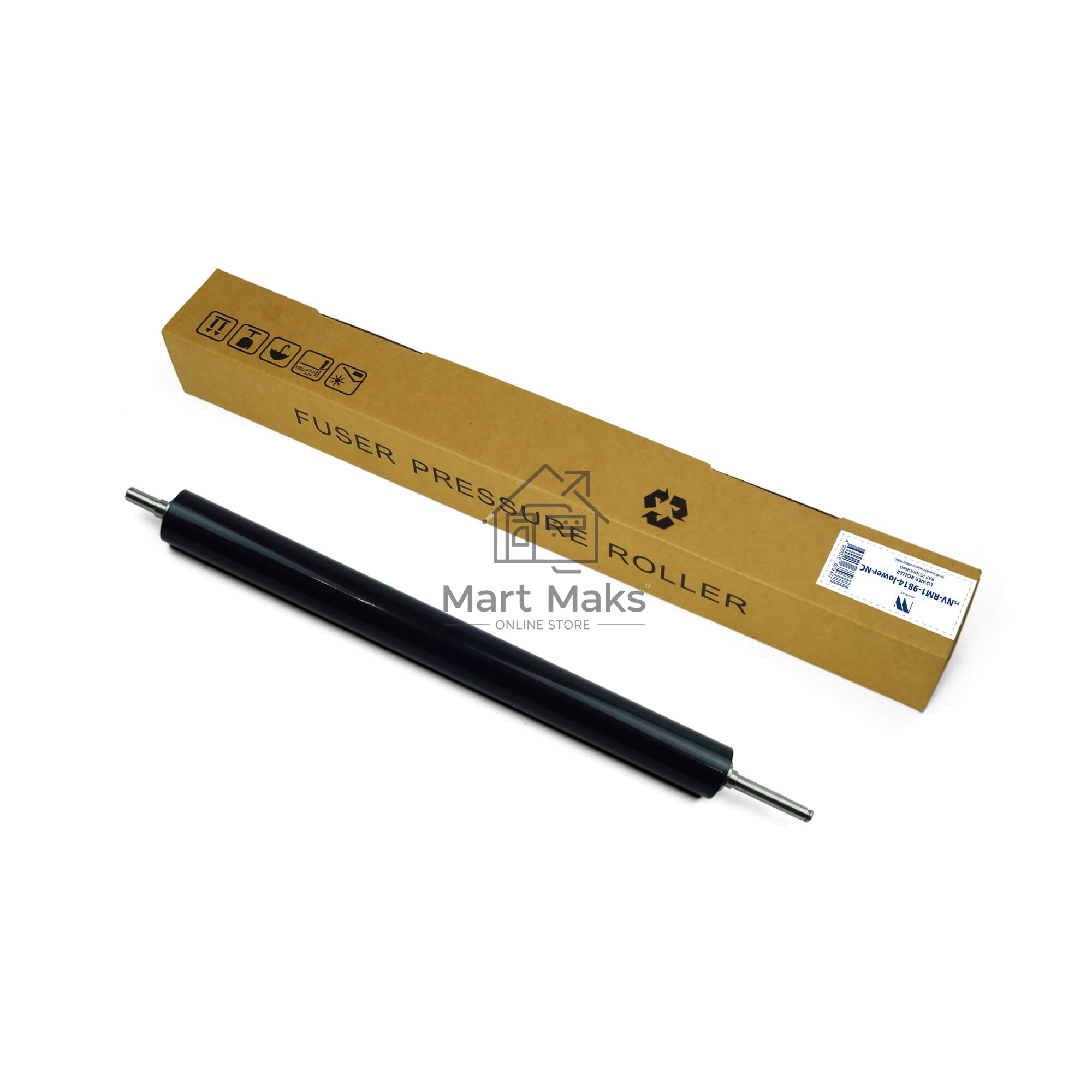 Вал резиновый NVP для HP LaserJet Enterprise M806/M830 (RM1-9814-lower, CF367-67929-lower, CF367-67906-lower, RM1-9814-lower, RM1-9713-lower)(совмест)