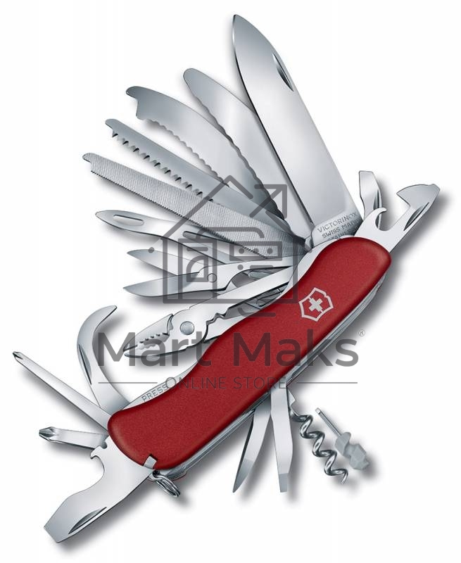 Нож перочинный Victorinox WORK CHAMP XL (0.8564.XL) 111мм 31функций красный