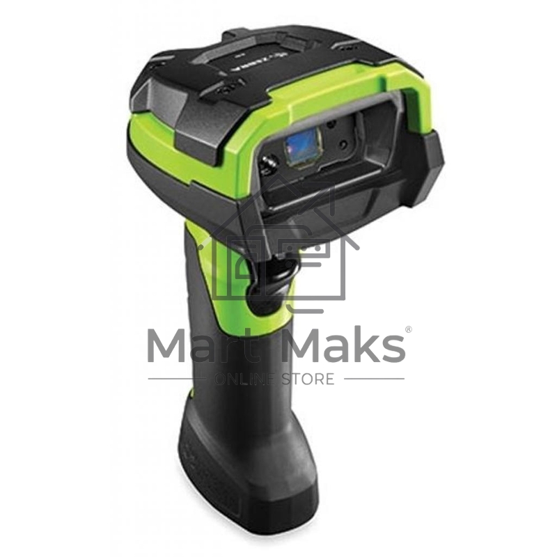 Сканер штрих-кода ручной Zebra DS3678 2D Imager (дальнобойный), беспроводной, USB, Bluetooth, зеленый/черный
