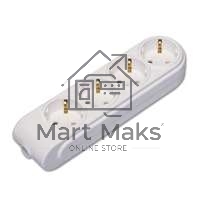 Колодка удлинителя 4-м с заземл. защ. шторки Makel N4210000