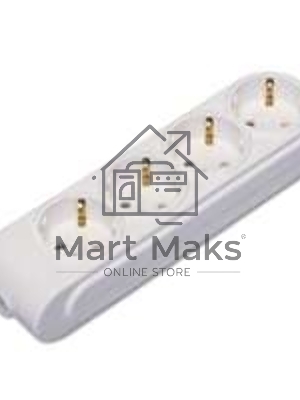 Колодка удлинителя 4-м с заземл. защ. шторки Makel N4210000 Колодка удлинителя 4-м с заземл. защ. шторки Makel N4210000