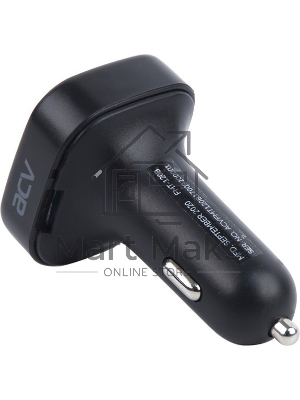 Автомобильный FM-модулятор ACV FMT-120B черный MicroSD BT USB (37574)