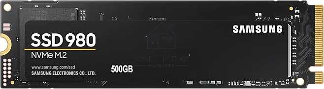 Накопитель SSD Samsung 980 MZ-V8V500BW, 500Gb, PCIe 3.0 x4, M.2 2280, NVMe, R/W 3100/2600