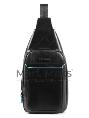 Рюкзак слинг Piquadro Blue Square CA4827B2/N черный натур.кожа
