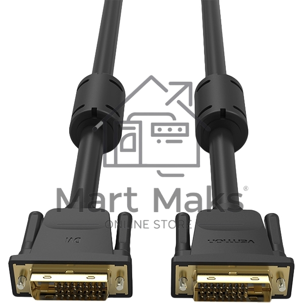 Кабель Vention DVI-D Dual link 25M/25M с ферритовым фильтром - 1.5м.