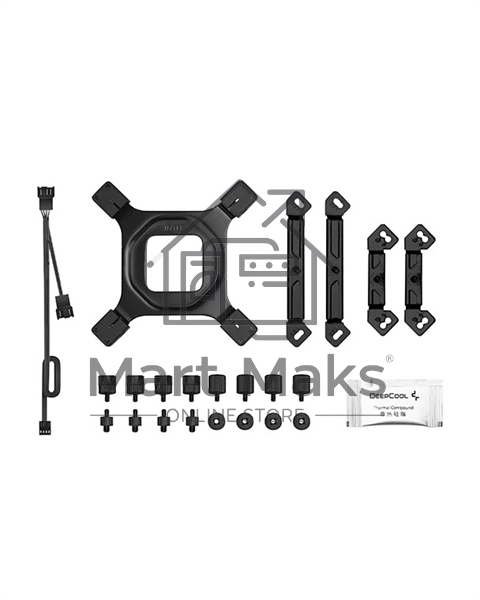 Кулер для процессора DEEPCOOL AG620 BK ARGB черный, 120 мм, алюминий/медь, 1850 об/мин, 29.4 дБ, 4 pin, 260 Вт, 157 мм