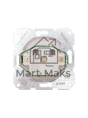 Розетка 1-ая DEA керамика б/з с/у 10А мех. Бел KRANZ (1/10/120)