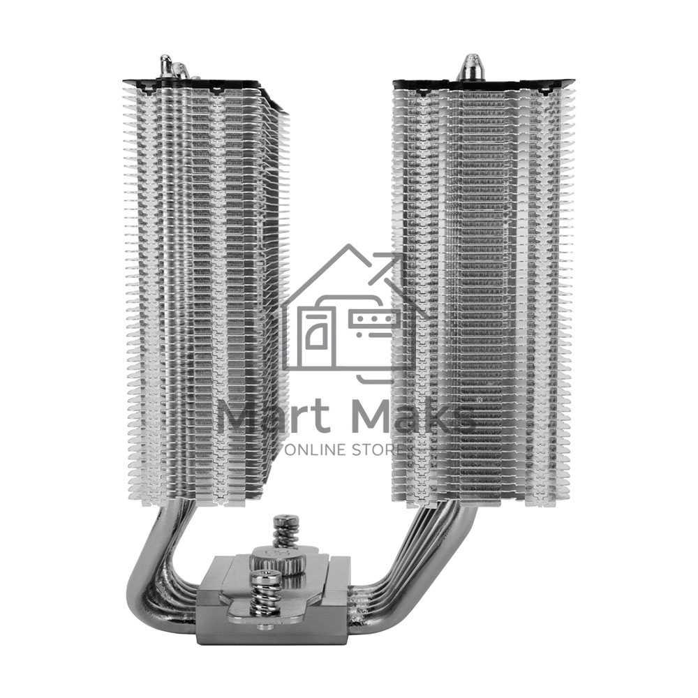 Кулер для процессора Thermalright Royal Knight 120 (4-pin PWM, 156mm, Ni/Cu, 6x6mm, 2x120mm, 80.45CFM/56.36CFM, 29.4dBA/28.4dBA, 2150RPM/1900RPM, S: 1200, 1700, 1851, 2011, 2066, 115X, AM4, AM5, black)