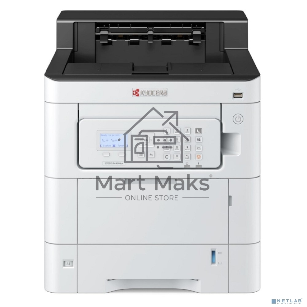 Принтер лазерный Kyocera ECOSYS PA4000cx (1102Z03NL0), A4, цветной, печ. 40 стр./мин., 1200x1200 dpi, Ethernet, USB