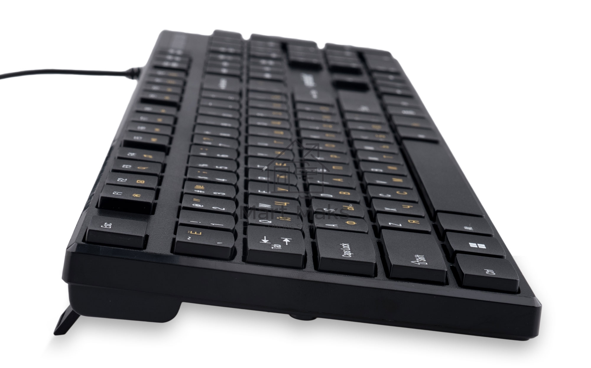 Клавиатура проводная Gembird KB-250, полноразмерная, 104кл, 12Fn, 1.8м, черная