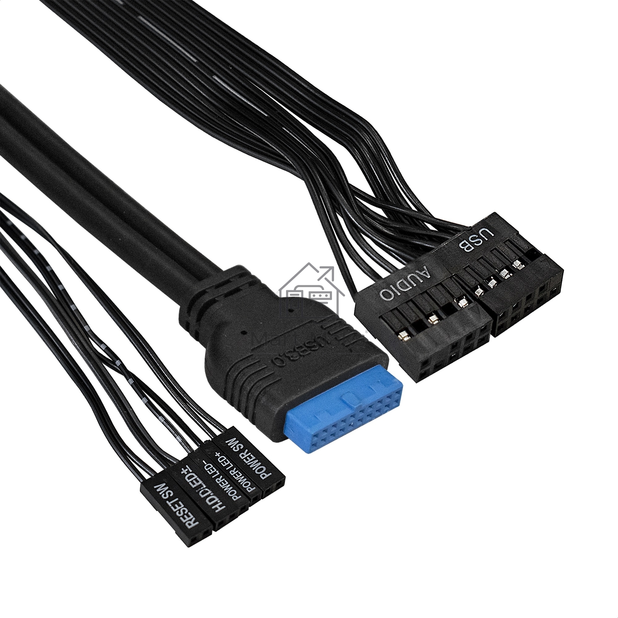 Компьютерный корпус Miditower ExeGate XP-340U-UNS500 (ATX, БП UNS500 с вент. 12см, 1*USB+2*USB3.0, аудио)