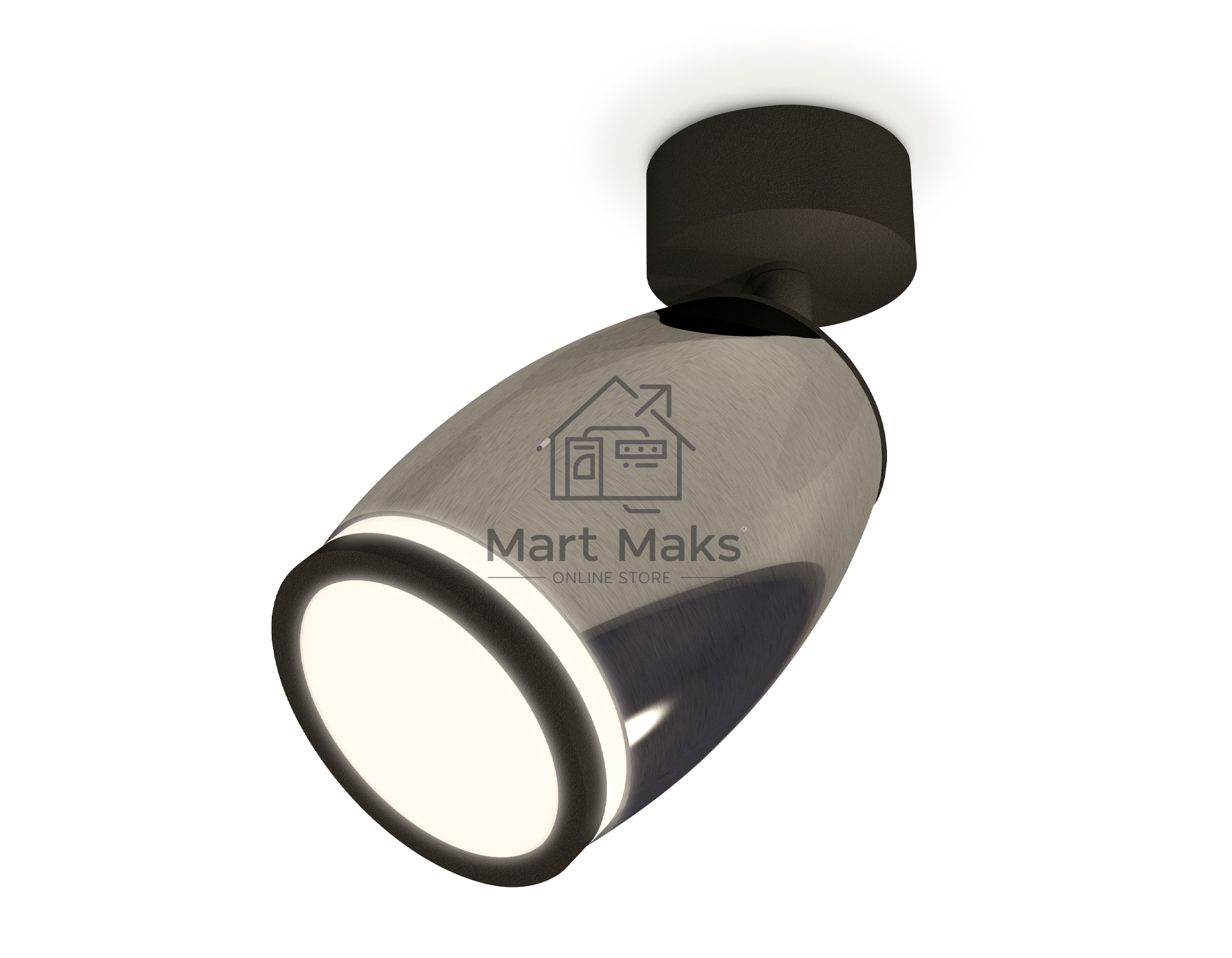 Комплект поворотного светильника Ambrella light XM1123004 DCH/SBK/FR черный хром/черный песок/белый матовый MR16 GU5.3 (A2210, C1123, N7121)