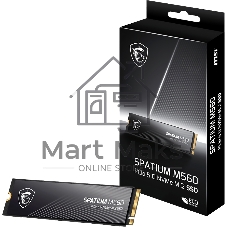 Накопитель SSD PCIE 5.0 NVME M.2 1Tb SPATIUM M560 1Tb MSI