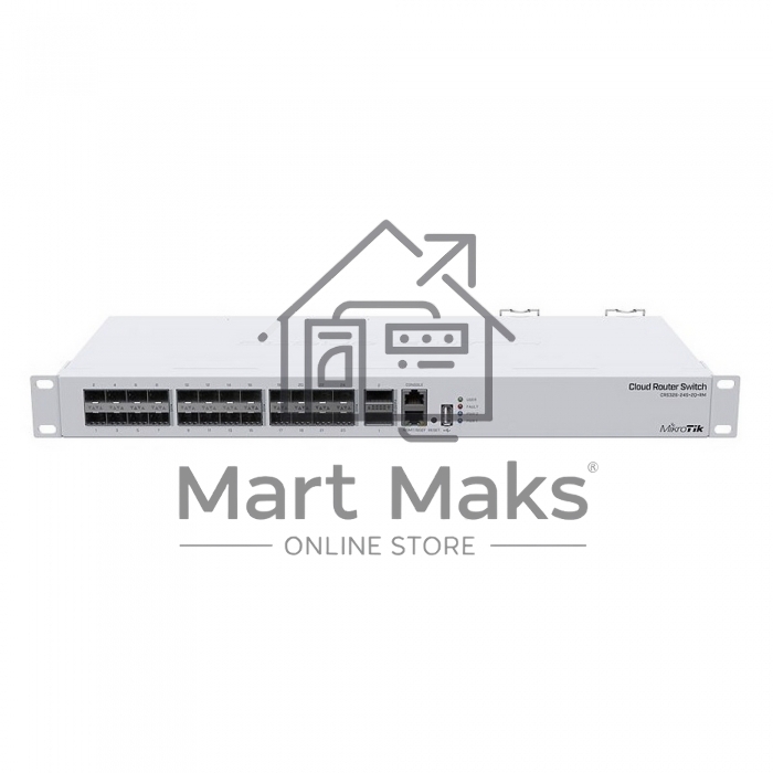 Коммутатор в стойку MikroTik CRS326-24S+2Q+RM, 24х SFP+, 2x QSFP+