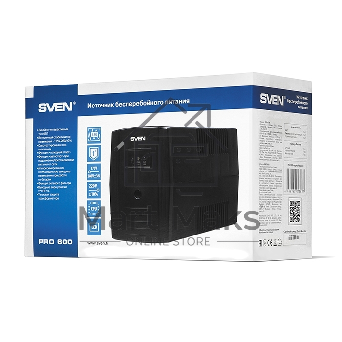 Источник бесперебойного питания SVEN Pro 600