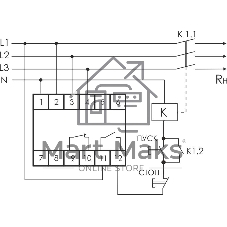 Реле напряжения CP-731 (трехфазный; микропроцессорный; контроль верхнего и нижнего значений напряжения; контроль ассиметрии; чередования фаз; монтаж на DIN-рейке 35мм 3х400/230+N 2х8А 1Z 1R IP20) F&F EA04.009.005