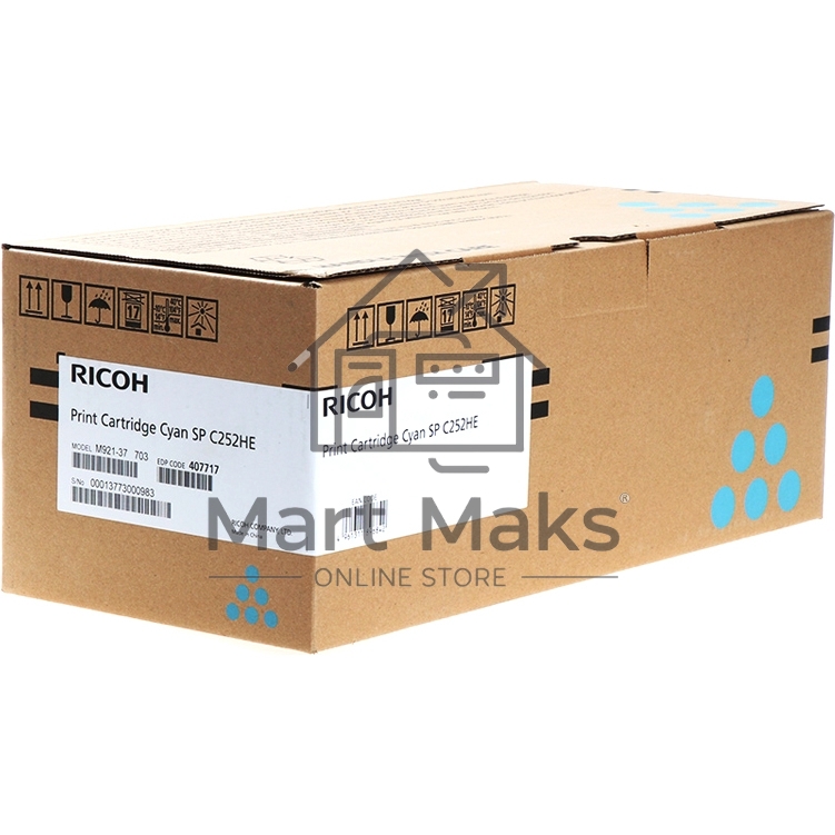 Картридж лазерный Ricoh тип SPC252HE голубой для SP C252DN/C252SF 6000 отп