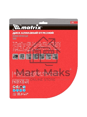 Круг алмазный Matrix Ф230 х 22 мм турбо по железобетону