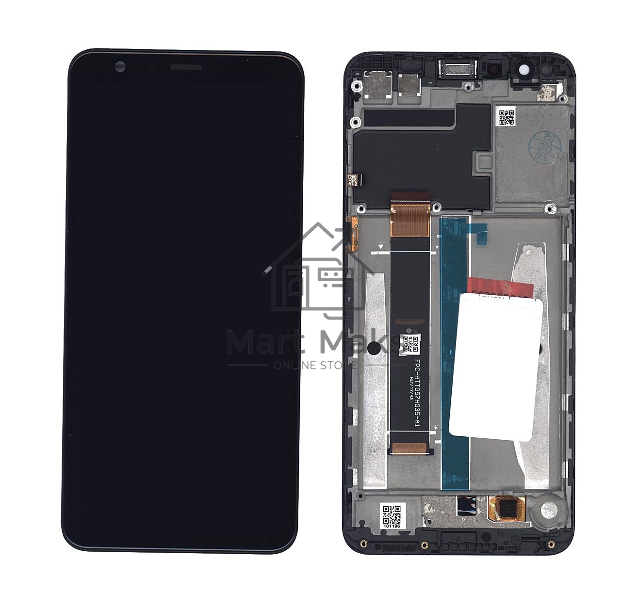 Дисплей для Asus ZenFone Max Plus M1 ZB570TL черный c рамкой