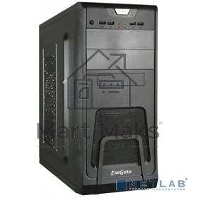 Компьютерный корпус Miditower Exegate EX278390RUS Exegate CP-603 Black, ATX, <CP350W, 80mm>, 2*USB+2*USB3.0, Audio
