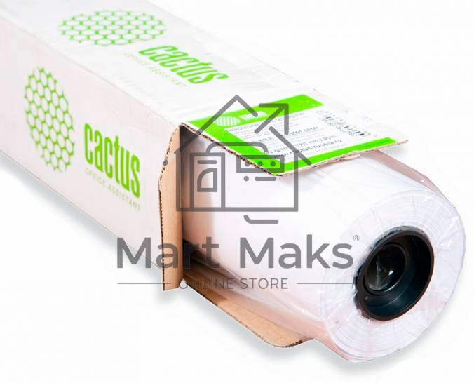 Бумага Cactus CS-PC90-152445 A0+ 1524мм-45м/90г/м2/белый CIE169% матовое универсальная (с покрытием) втулка:50.8мм (2
