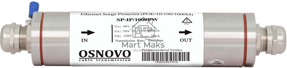 Грозозащита Osnovo SP-IP/1000PW(ver2)