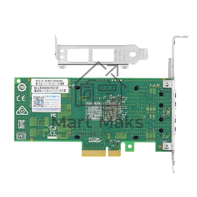 Сетевой адаптер LR-LINK PCIE 10GB DUAL PORT LREC9812BT