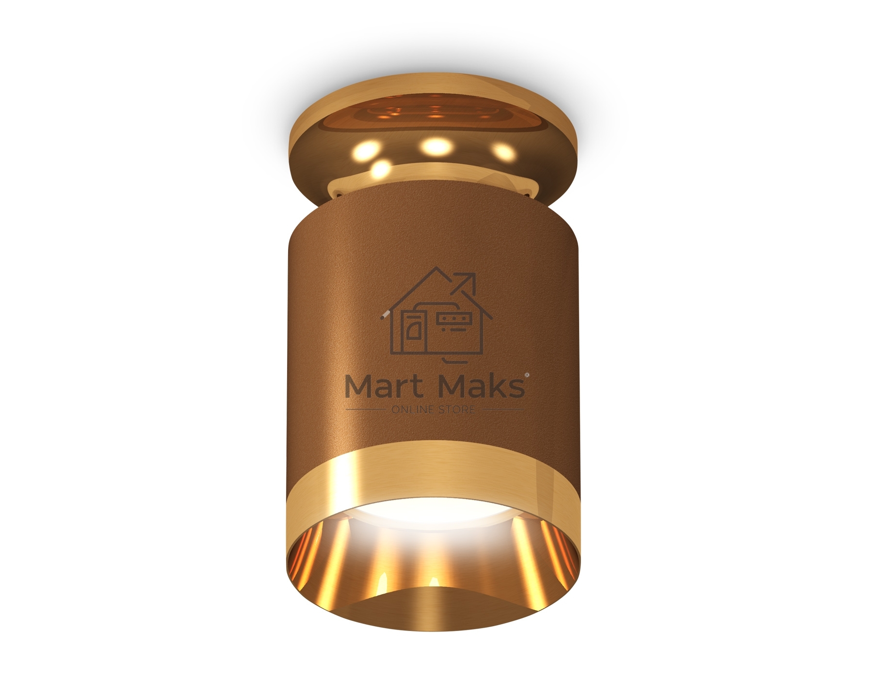 Светильник Ambrella Light XS6304130 SCF/PYG кофе песок/золото желтое полированное MR16 GU5.3 (N6905, C6304, N6134)