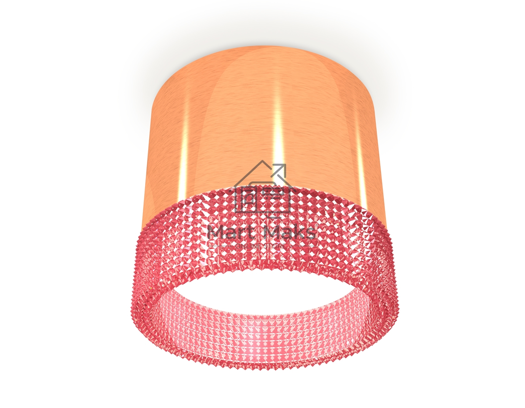 Светильник Ambrella Light XS8122022 PPG/PI золото розовое полированное/розовый GX53 (C8122, N8486)