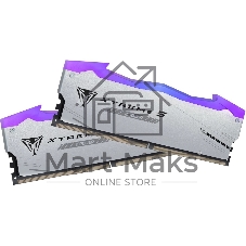 Оперативная память Patriot Viper Xtreme 5, DDR5, 32Gb (2x16Gb), 8000MHz, CL38, DIMM, с радиаторами, RGB, серебристый