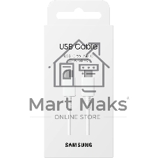 Кабель Samsung EP-DX310, USB Type-C (m) - USB Type-C (m), 1.8м, 3A, белый (EP-DX310JWEGEU)