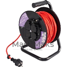 Сетевой удлинитель Buro BU-PSR4.40/G-16 40м (4 розетки) оранжевый (коробка)