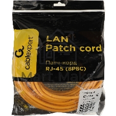 Патч-корд FTP Cablexpert cat.6, 10м, литой, многожильный, желтый