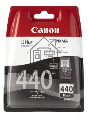 Картридж струйный Canon PG-440 5219B001 черный для Canon MG2140/3140