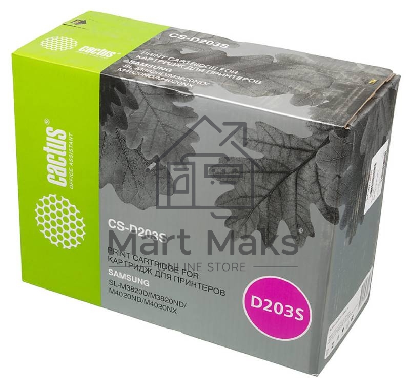 Картридж лазерный Cactus CS-D203S черный (3000 стр.) для Samsung SL-M3820D/M3820ND/M4020ND/M4020NX