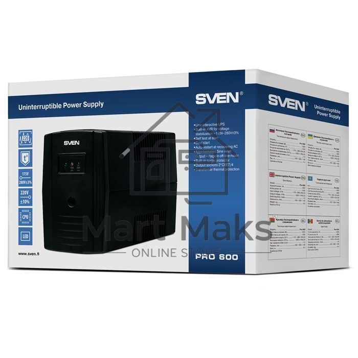 Источник бесперебойного питания SVEN Pro 600