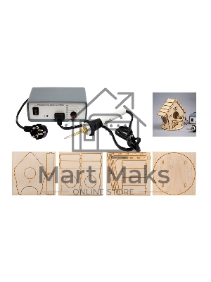 Набор для выжигания Rexant 12-0934-2, Кормушка для птиц, Выжигатель + 3D модель, 150х150 мм, пакет Набор для выжигания Rexant 12-0934-2, Кормушка для птиц, Выжигатель + 3D модель, 150х150 мм, пакет