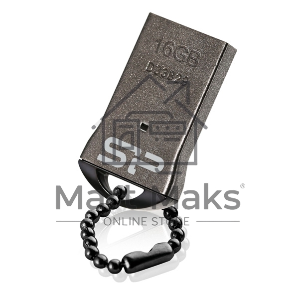 Флешка USB R/W Silicon Power R/W 16Gb Touch T01 SP016GBUF2T01V1K USB2.0 черный/серебристый