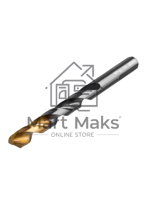 Сверло по металлу Denzel 10 мм, HSS-Tin, Golden Tip, 8 шт.