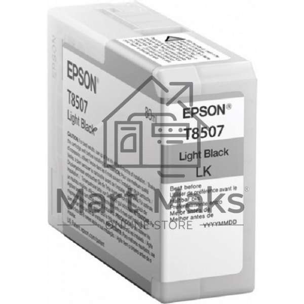 Картридж струйный EPSON T8507 серый (80 мл) для SureColor SC-P800