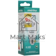 Лампа светодиодная Smartbuy SBL-C37-9_5-40K-E27 (LED) Лампа свеча C37-9,5W/4000/Е27