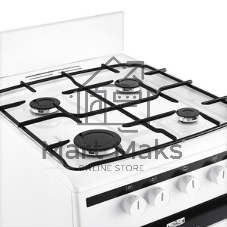 Плита газовая Hansa FCGW51001 белый, конфорок 4 шт, духовка 56 л, 50 см x 85 см x 60 см