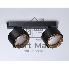 Светильник Ambrella light TN71288/2 BK/GD черный/золото GX53/2 max 12W 270*95*137