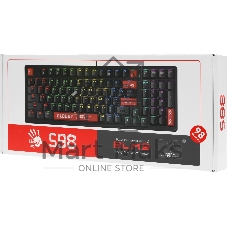 Клавиатура проводная A4Tech Bloody S98 (S98 RED) USB черный/красный