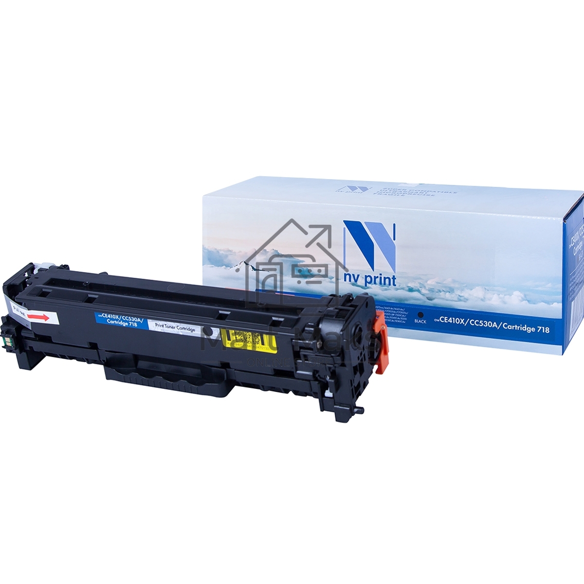 Картридж лазерный NVPrint совместимый HP CE410X/CC530A/Canon 718 Black для LaserJet Color M351a/M375nw/M451dn/M451dw/M451nw/M475dn/M475dw/CP2025/CP2025dn/CP2025n/MFP-CM2320fx/CM2320n/Canon i-SENSYS LBP-7200Cdn/7210Cdn/7660Cdn/7680Cх/MF8330Cdn/8340Cdn/8350