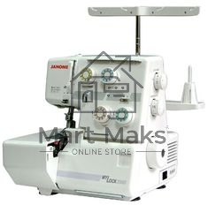 Швейная машина Janome M-205D/MYLOCK704 ОВЕРЛОК(4-х -х/3-х ниточный оверлок с дифференциальной подачей ткани, усовершенствованная система заправки нитей Легко справляется как с тонким шифоном, так и со сложными многослойными джинсовыми композициями.)