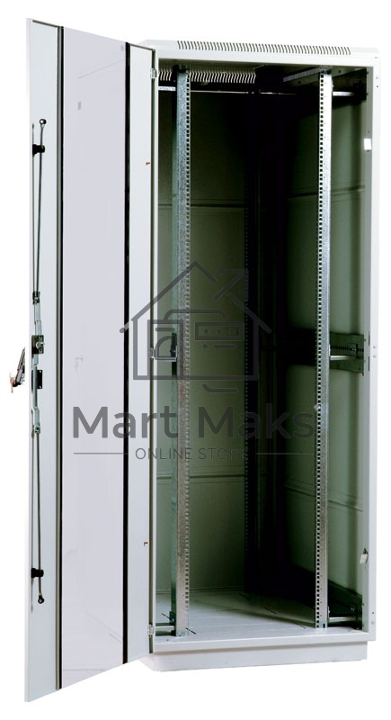 Шкаф телеком. напольный 42U (800x1000) дверь стекло (ШТК-М-42.8.10-1ААА) (3 коробки)